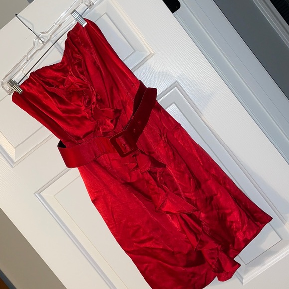 Express | Dresses | Red Party Dress Perfect For Christmas Party | Poshmark